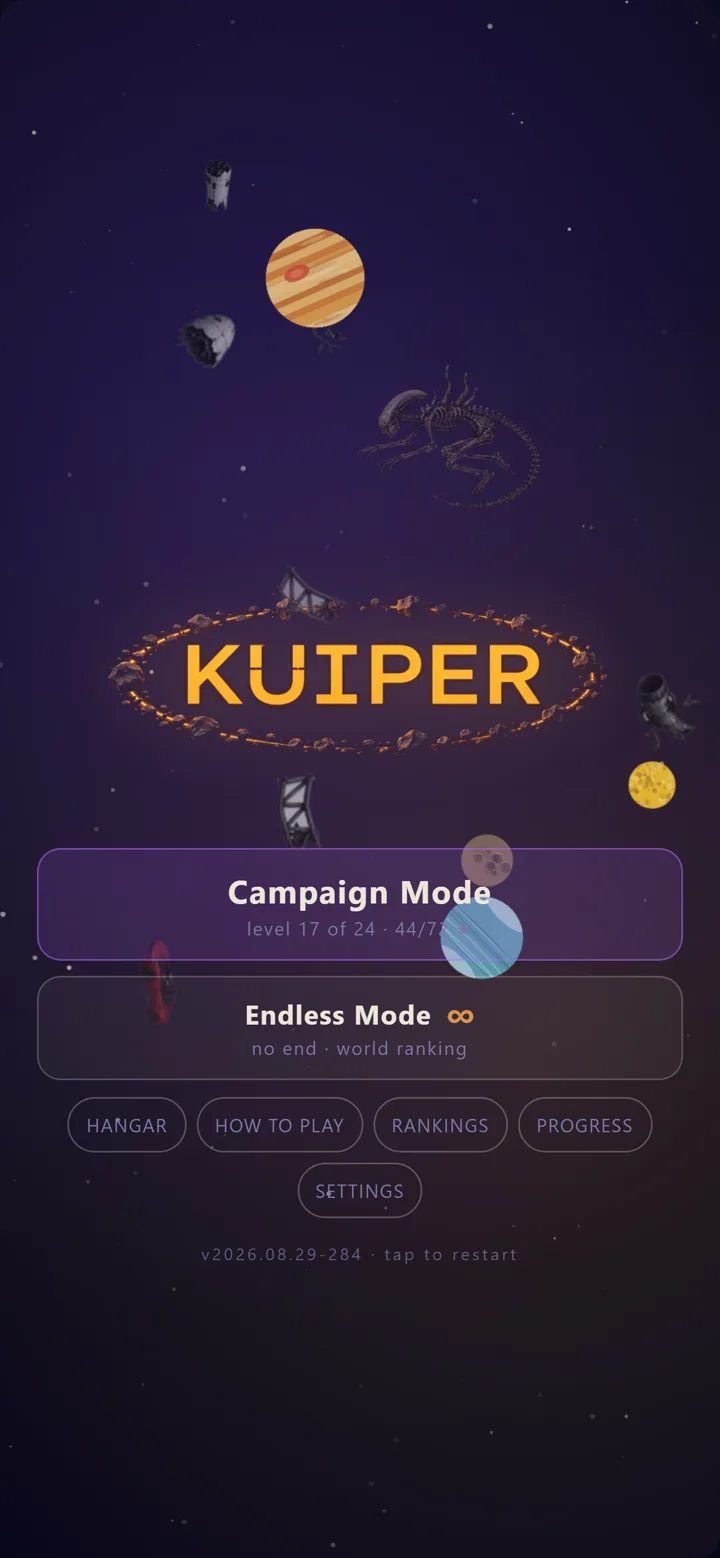 Main menu